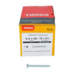 Picture of TIMCO SOLO COUNTERSUNK WOODSCREW PZ3 ZINC 6.0 X 60MM (200 PACK)