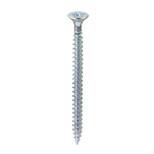 Picture of TIMCO SOLO COUNTERSUNK WOODSCREW PZ3 ZINC 6.0 X 80MM (200 PACK)