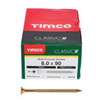 Picture of TIMCO CLASSIC COUNTERSUNK SCREW PZ3 YELLOW 6.0 X 90MM (100 PACK)
