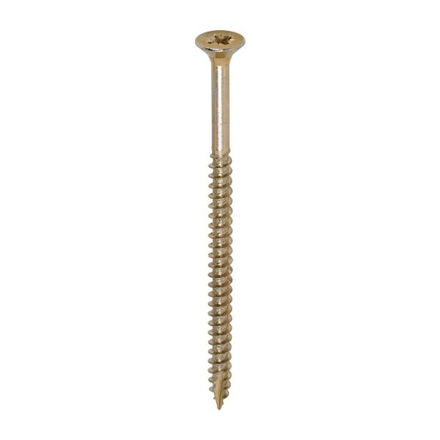 Picture of TIMCO CLASSIC COUNTERSUNK SCREW PZ3 YELLOW 6.0 X 100MM (100 PACK)