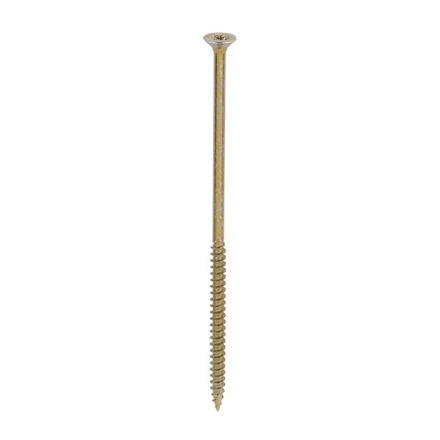Picture of TIMCO CLASSIC COUNTERSUNK SCREW PZ3 YELLOW 6.0 X 150MM (100 PACK)