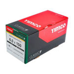 Picture of TIMCO CLASSIC COUNTERSUNK SCREW PZ3 YELLOW 6.0 X 150MM (100 PACK)