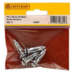 Picture of CENTURION BLIND SCREW ANCHORS ZINC PLATED M4 X 20MM (4 PACK)