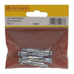 Picture of CENTURION BLIND SCREW ANCHORS ZINC PLATED M4 X 40MM (4 PACK)
