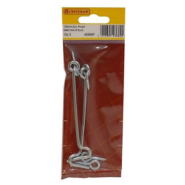 Picture of 100MM (4") ZP GATE HOOK & EYES (PACK OF 2)