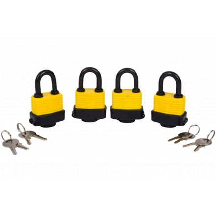 Picture of BLUESPOT 4 PCE 40MM WEATHER RESISTANT PADLOCKS KEYED ALIKE