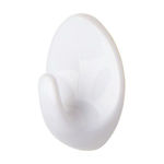 Picture of 55MM WHITE PLASTIC SELF ADHESIVE OVAL HOOK