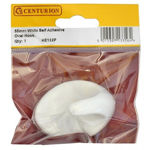 Picture of 55MM WHITE PLASTIC SELF ADHESIVE OVAL HOOK
