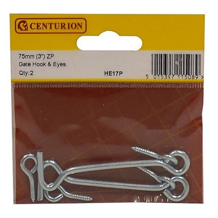 Picture of 75MM (3") ZP GATE HOOK & EYES (PACK OF 2)