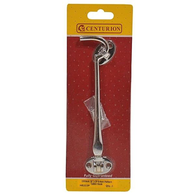 Picture of 100MM (4") CP SILENT PATTERN CABIN HOOK