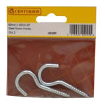 Picture of 60 X 4.3MM ZP SCREW HOOKS (PACK OF 2)