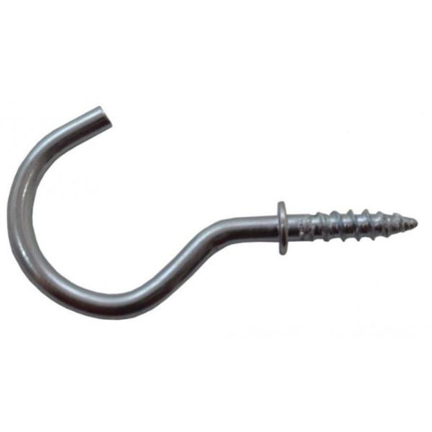 Picture of 32MM ZP SHOULDERED CUP HOOKS (PACK OF 5)