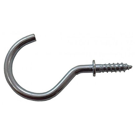 Picture of 38MM ZP SHOULDERED CUP HOOKS (PACK OF 5)