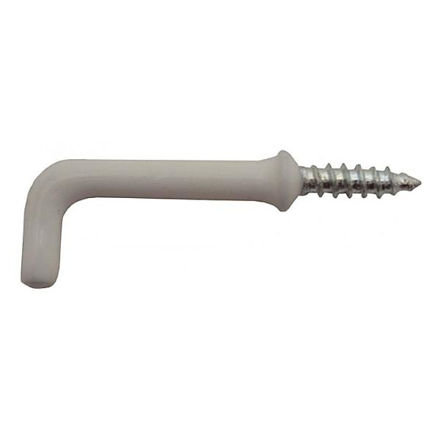 Picture of 32MM WHITE PVC SHOULDERED DRESSER HOOKS (PACK OF 5)