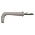 Picture of 38MM WHITE PVC SHOULDERED DRESSER HOOKS (PACK OF 5)