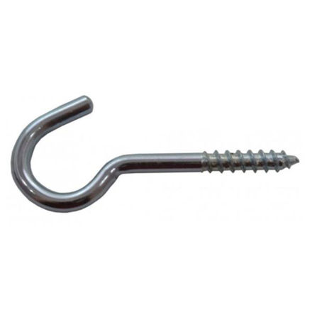 Picture of 55MM X 8MM ZP STEEL SCREW HOOKS (PACK OF 2)