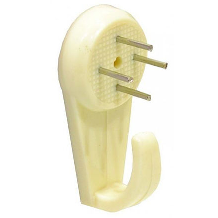Picture of 40MM PLASTIC HARD WALL PICTURE HOOKS (PACK OF 4)