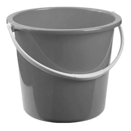 Picture of BUCKET - SILVER PLASTIC DOMESTIC - 9 LITRE