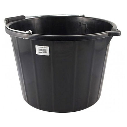 Picture of BUCKET - BLACK BUILDERS - 15 LITRE