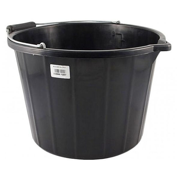 Picture of BUCKET - BLACK BUILDERS - 15 LITRE