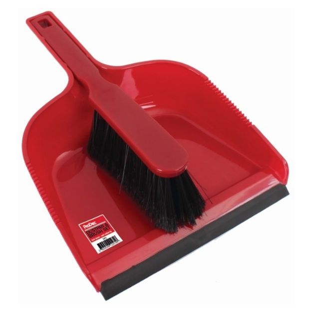 Picture of DUST PAN & BRUSH SET IN RED