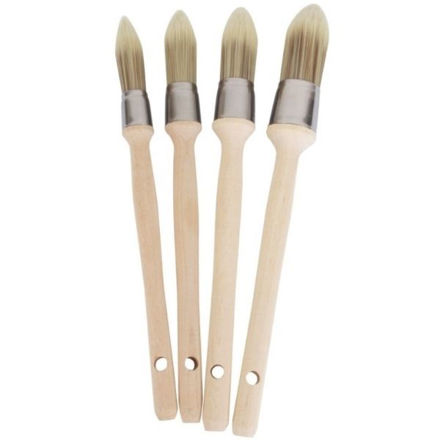 Picture of 4PC POINTED SYNTHETIC SASH BRUSH SET