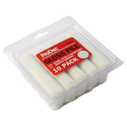 Picture of 10PK 100MM GLOSS PILE MINI ROLLER REFILLS
