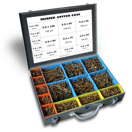 Picture of REISSER MEDIUM CUTTER CASE ASS SCREW SIZES
(METAL BOX)
