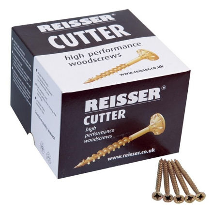 Picture of REISSER CUTTER SCREWS POZIDRIV 4.5 X 30MM ZINC YELLOW PASSIVATED (200 PACK)