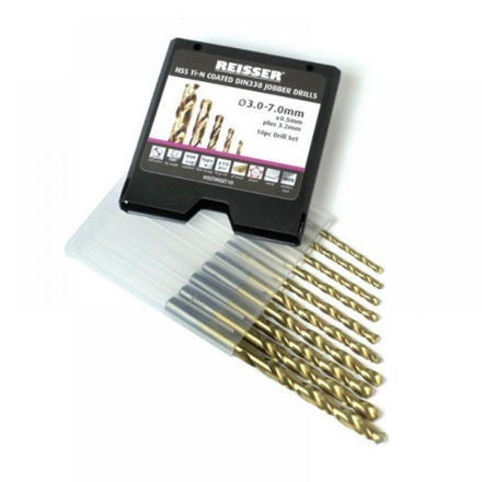 Picture of REISSER HSS TITANIUM DRILL SET 10PC 3.0MM-7.0MM