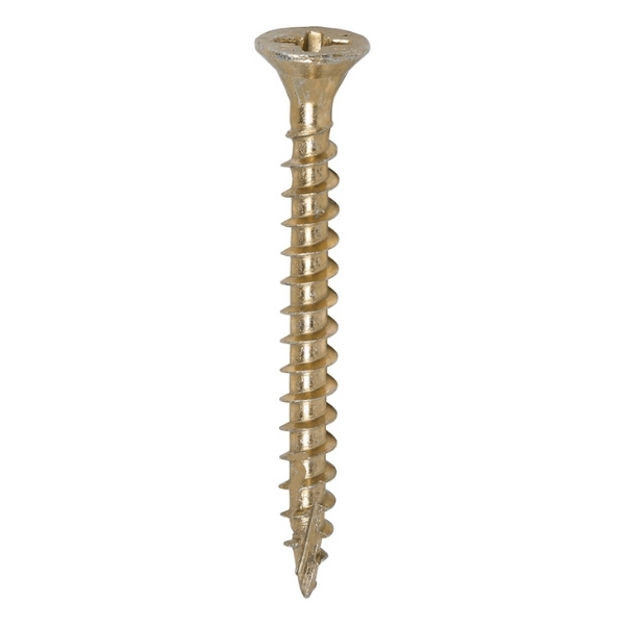 Picture of TIMCO C2 STRONG-FIX MULTI PURPOSE COUNTERSUNK SCREW PZ2 YELLOW 4.0 X 40MM (200 PACK)
