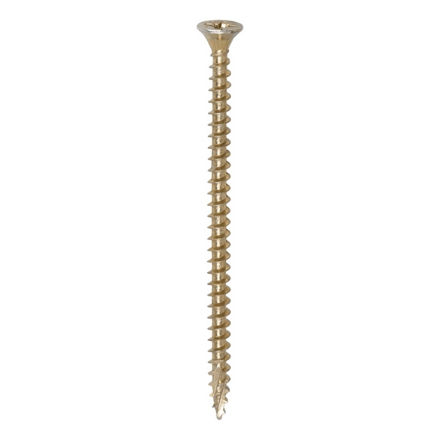 Picture of TIMCO C2 STRONG-FIX MULTI PURPOSE COUNTERSUNK SCREW PZ2 YELLOW 4.0 X 70MM (200 PACK)