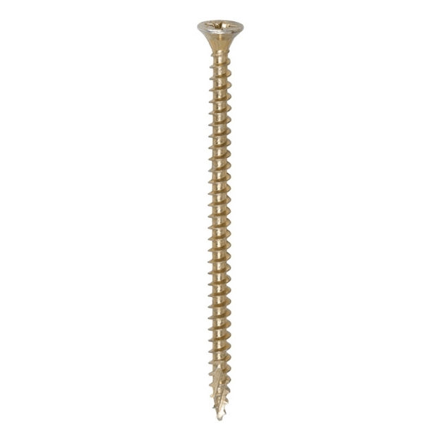 Picture of TIMCO C2 STRONG-FIX MULTI PURPOSE COUNTERSUNK SCREW PZ2 YELLOW 4.0 X 70MM (200 PACK)