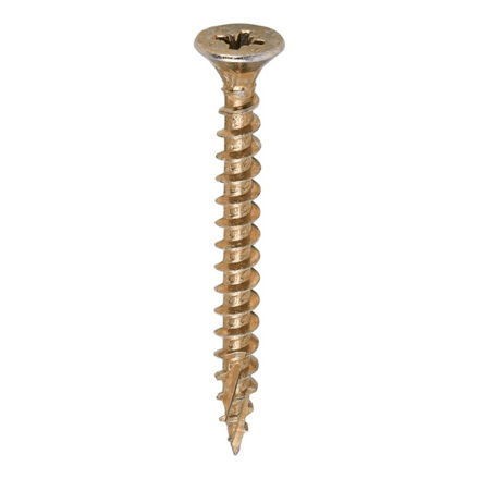 Picture of TIMCO C2 STRONG-FIX MULTI PURPOSE COUNTERSUNK SCREW PZ2 YELLOW 5.0 X 50MM (200 PACK)
