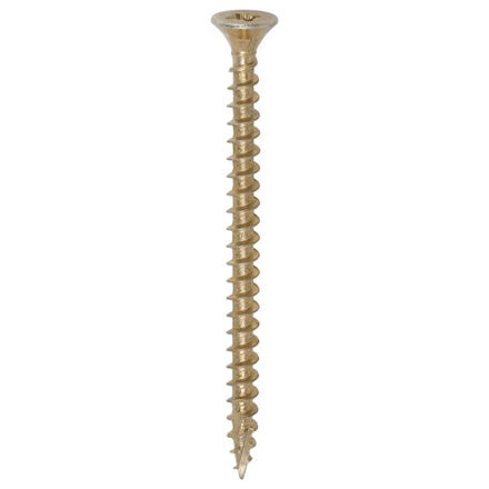 Picture of TIMCO C2 STRONG-FIX MULTI PURPOSE COUNTERSUNK SCREW PZ2 YELLOW 5.0 X 70MM (200 PACK)