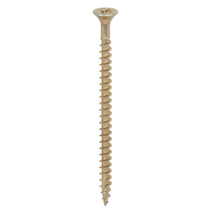 Picture of TIMCO C2 STRONG-FIX MULTI PURPOSE COUNTERSUNK SCREW PZ2 YELLOW 5.0 X 80MM (200 PACK)