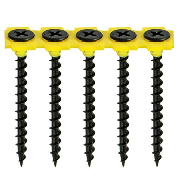 Picture of TIMCO COLLATED DRYWALL COARSE THREAD BUGLE HEAD SCREWS 3.5 X 32MM (1000 PACK)