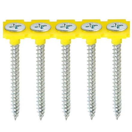 Picture of TIMCO COLLATED DRYWALL FINE THREAD BUGLE HEAD ZINC SCREWS 3.5 X 32 (1000 PACK)