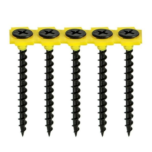 Picture of TIMCO COLLATED DRYWALL COARSE THREAD BUGLE HEAD SCREWS 3.5 X 55MM (1000 PACK)
