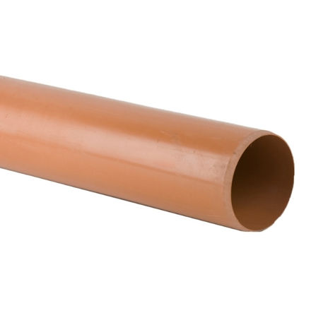 Picture of 4011 110MM BS PLAIN END DRAIN PIPE 6M