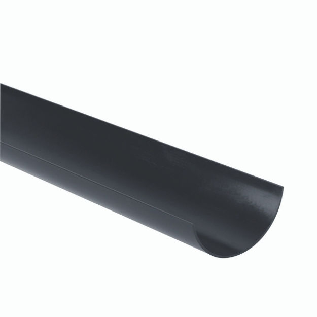 Picture of BR42 112MM ROUNDSTYLE GUTTER 4M ANTHRACITE GREY