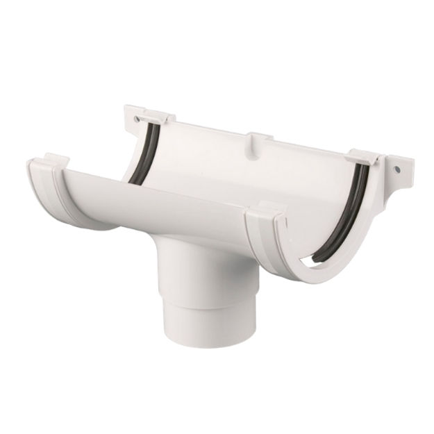 Picture of BR45 112MM GUTTER RUNNING OUTLET ARCTIC
WHITE

