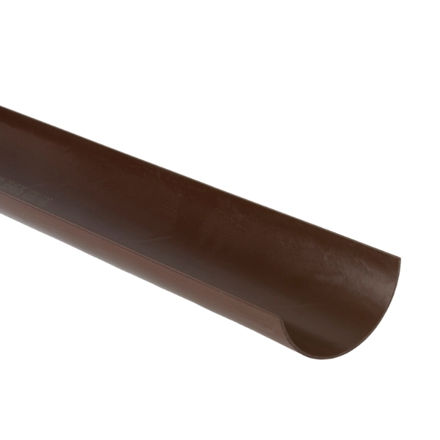 Picture of BR42 112MM ROUNDSTYLE GUTTER 4M BROWN