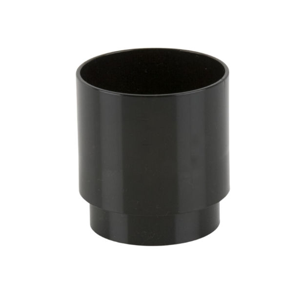 Picture of BR206 68MM ROUND DOWNPIPE CONNECTOR BLACK