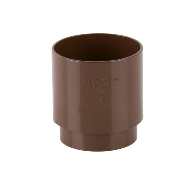 Picture of BR206 68MM ROUND DOWNPIPE CONNECTOR BROWN