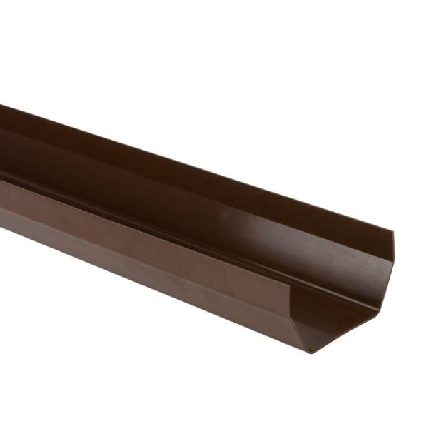 Picture of BR52 114MM SQUARE GUTTER 4M BROWN