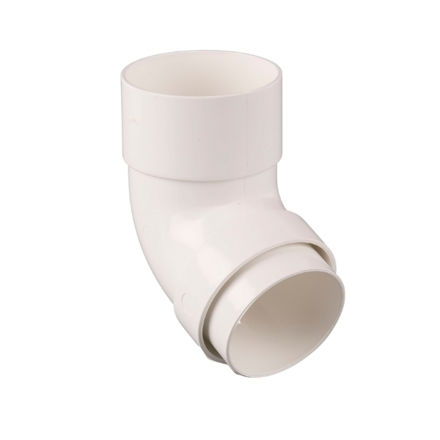 Picture of BR209 68MM 112.5 DEG DOWNPIPE BEND WHITE