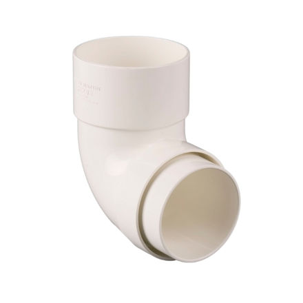 Picture of BR208 68MM 92.5 DEG DOWNPIPE BEND WHITE