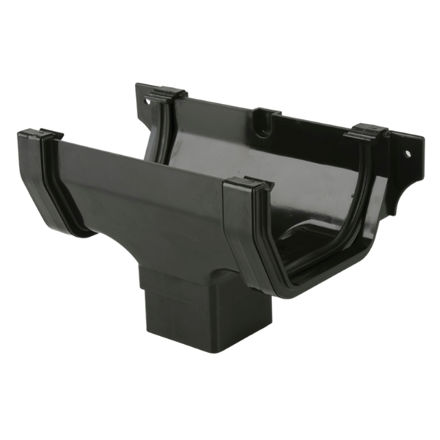 Picture of BR55 114MM SQUARE RUNNING OUTLET BLACK