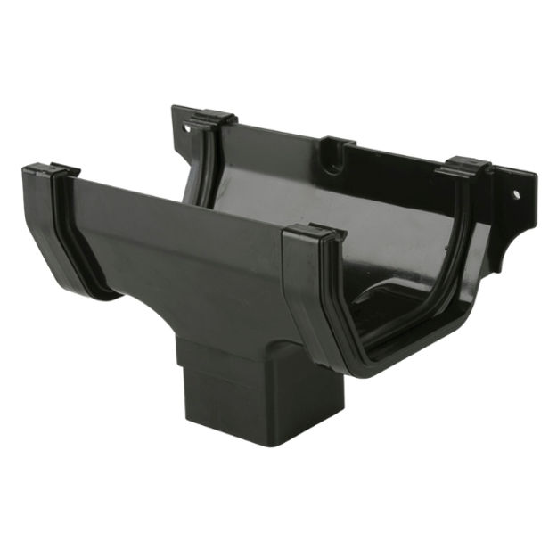 Picture of BR55 114MM SQUARE RUNNING OUTLET BLACK